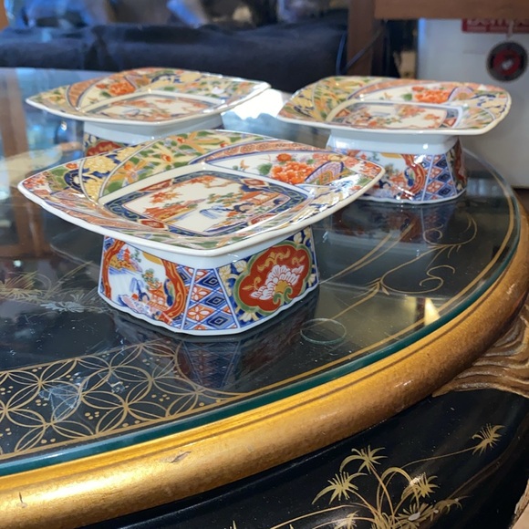 BX48 Antique 1900 Imari authentic Japanese plates - Picture 2 of 4